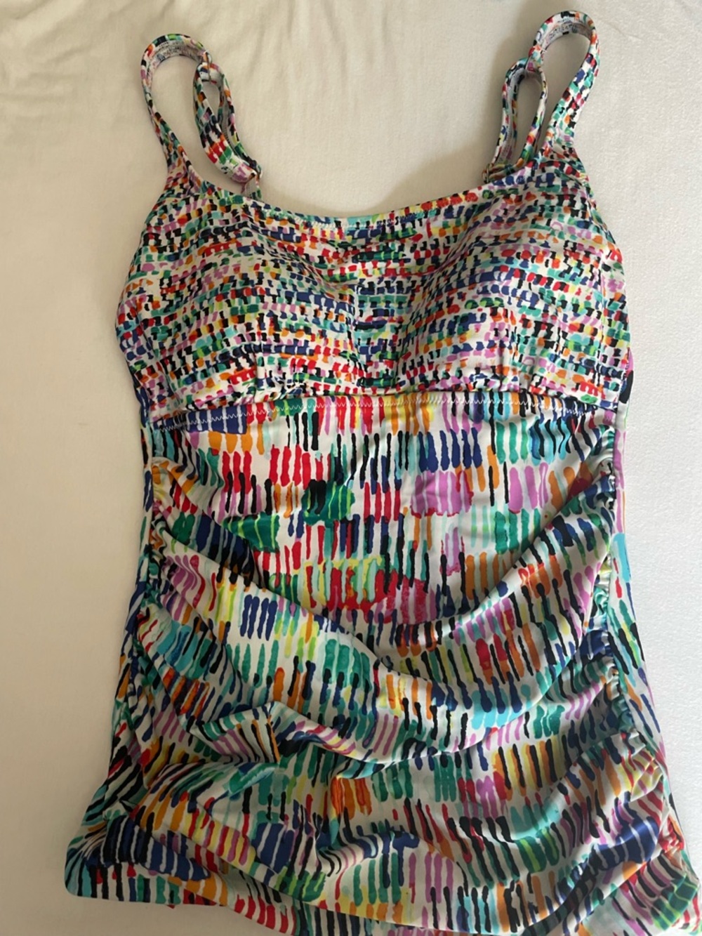 Profile By Gottex Multicolor Printed Women’s Swim Tankini Top